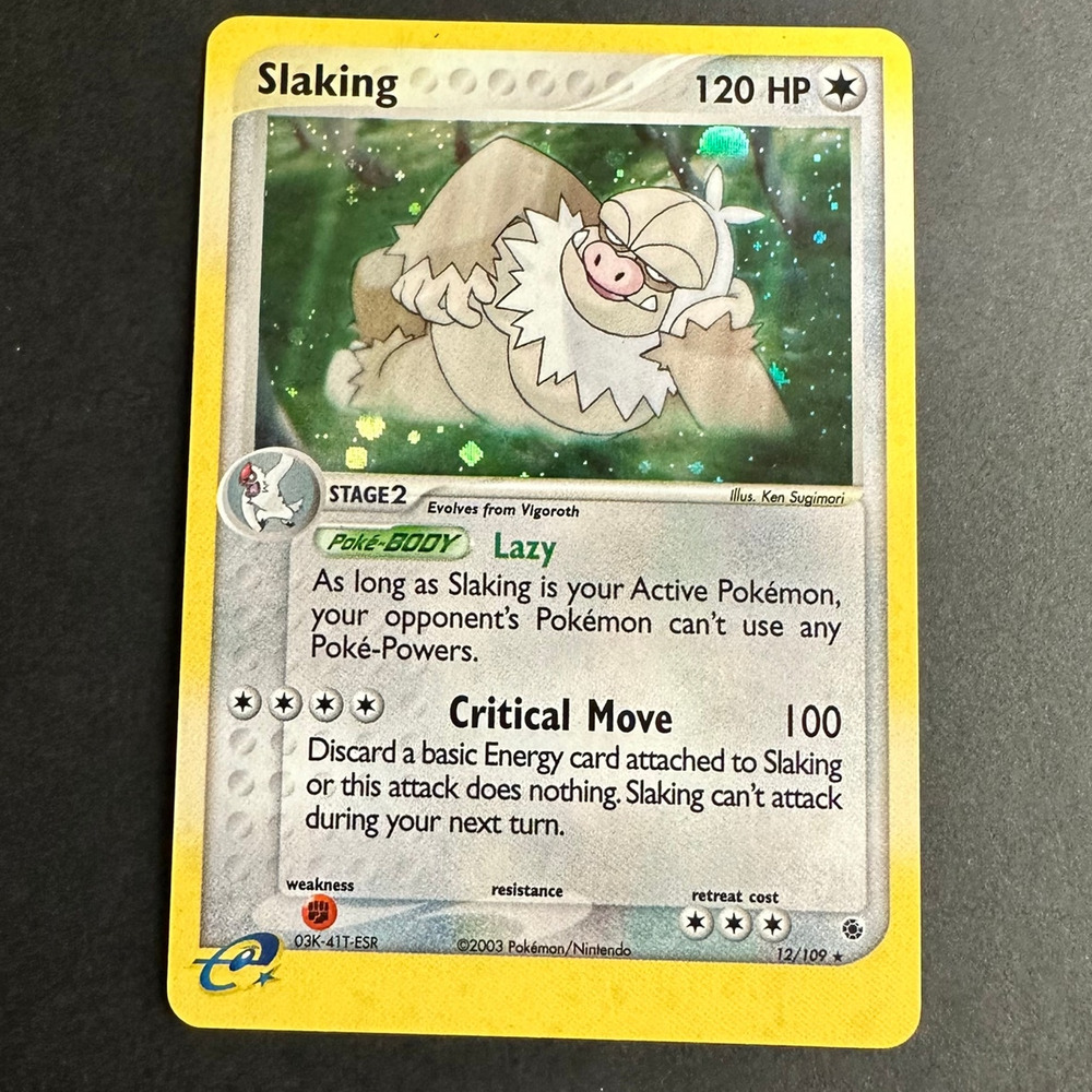 Pokemon TCG Slaking EX Ruby and Sapphire 12/109 Holo Rare NM